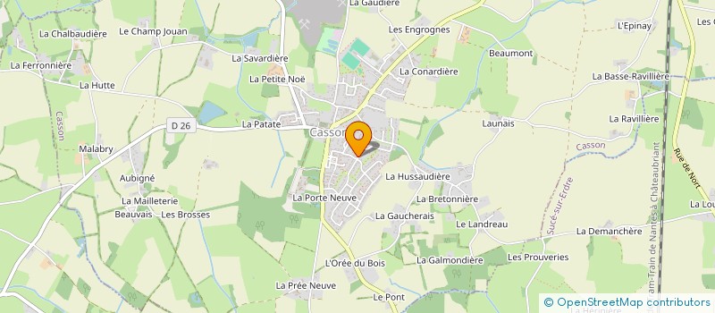 localisation de l'entreprise SCI VILLERIO ALTO  CASSON