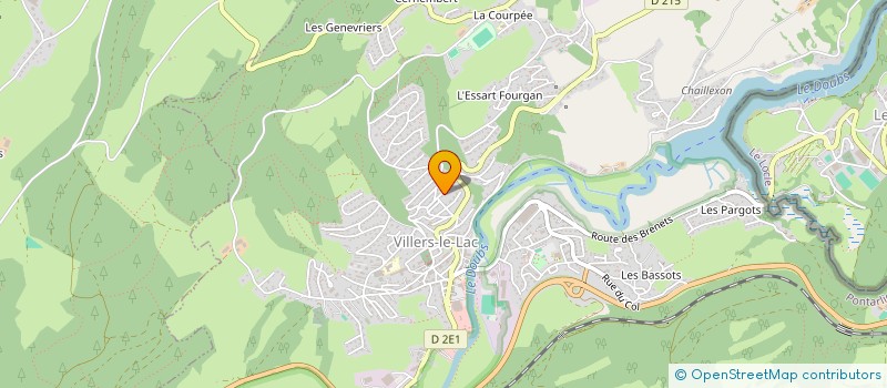 localisation de l'entreprise SCI VILLERS CURCOL  VILLERS-LE-LAC