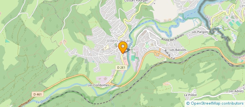 localisation de l'entreprise SCI VILLERS LE LAC  VILLERS-LE-LAC