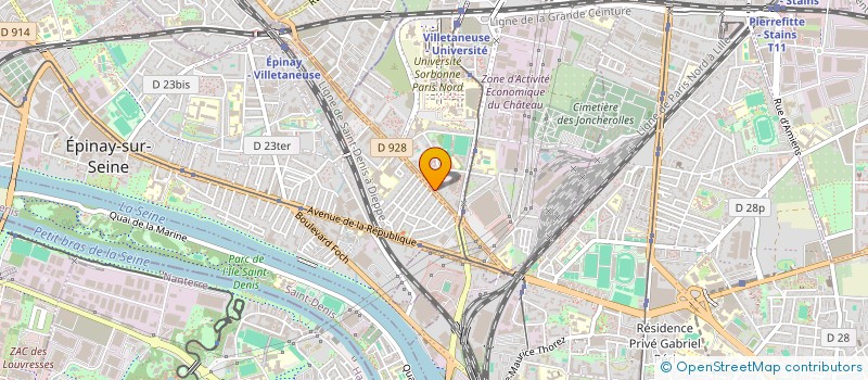 localisation de l'entreprise SCI VILLETANEUSE 2000  VILLETANEUSE