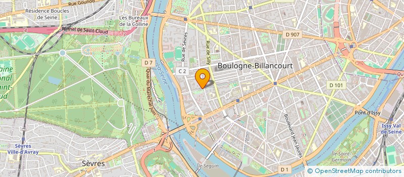 localisation de l'entreprise SCI VILLETTE BARATTE à BOULOGNE-BILLANCOURT
