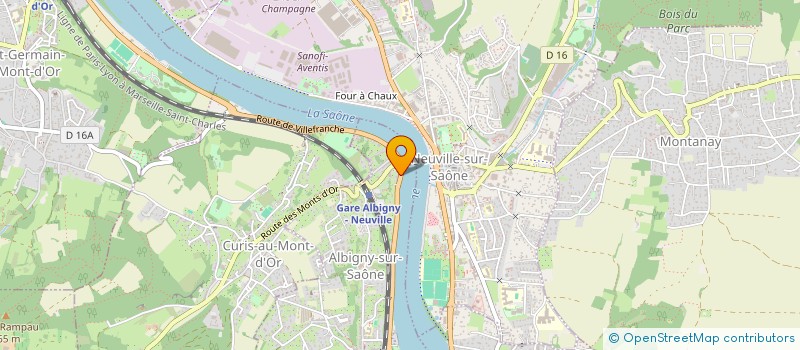 localisation de l'entreprise SCI VILLEVERT  ALBIGNY-SUR-SAONE