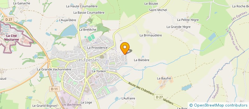 localisation de l'entreprise SCI VILLIER PASQUIER  LES EPESSES