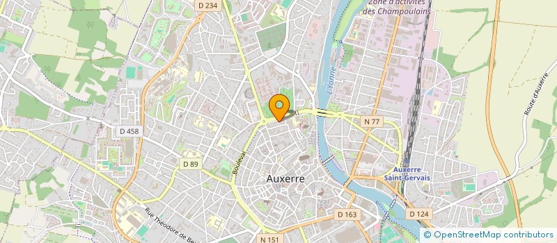 localisation de l'entreprise SCI VILLIERS à AUXERRE