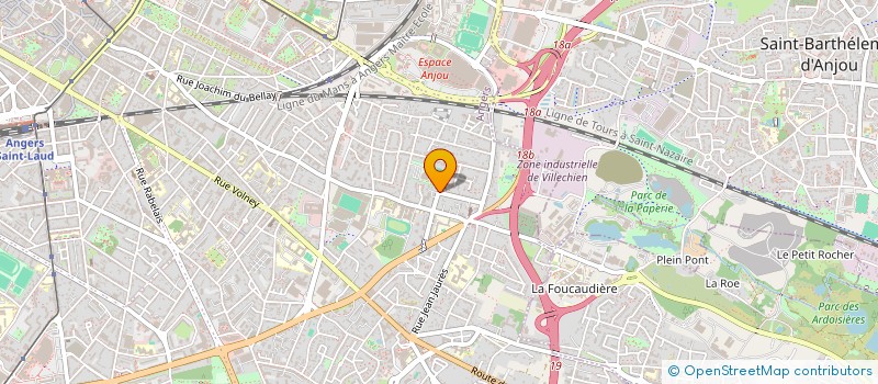 localisation de l'entreprise SCI VILLOUTREYS à ANGERS