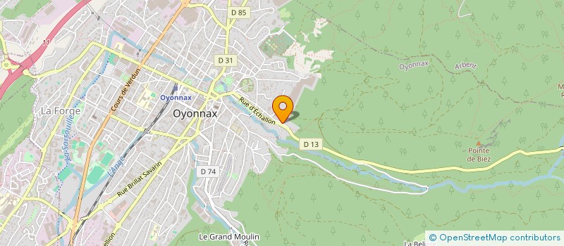 localisation de l'entreprise SCI VILMA à OYONNAX