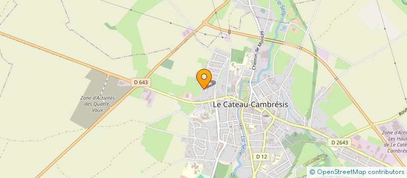 localisation de l'entreprise SCI VILMA  LE CATEAU-CAMBRESIS