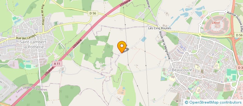 localisation de l'entreprise SCI VILNIERE  BEAUCOUZE