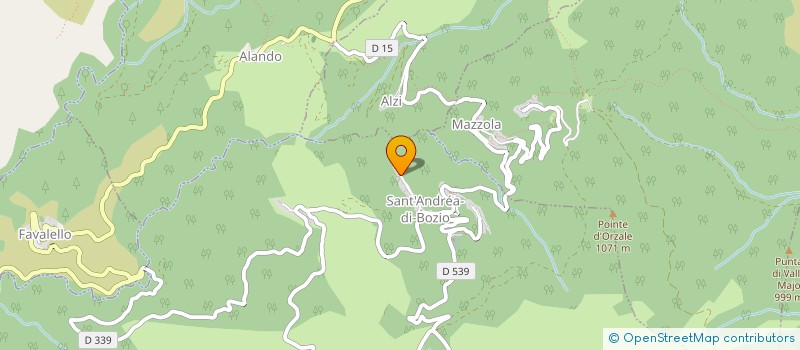 localisation de l'entreprise SCI VILORS à SANT'ANDREA DI BOZIO