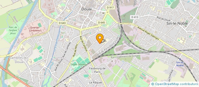 localisation de l'entreprise SCI VILTRADE à DOUAI