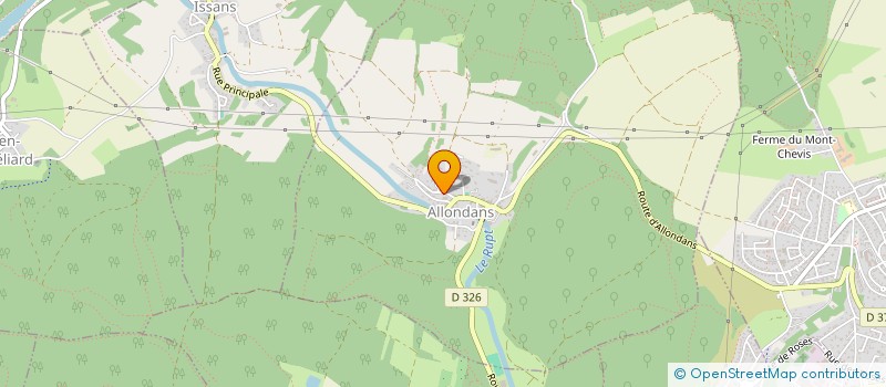 localisation de l'entreprise SCI VILVAR  ALLONDANS