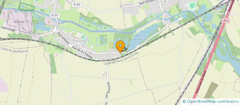 localisation de l'entreprise SCI VIM  FEUCHY