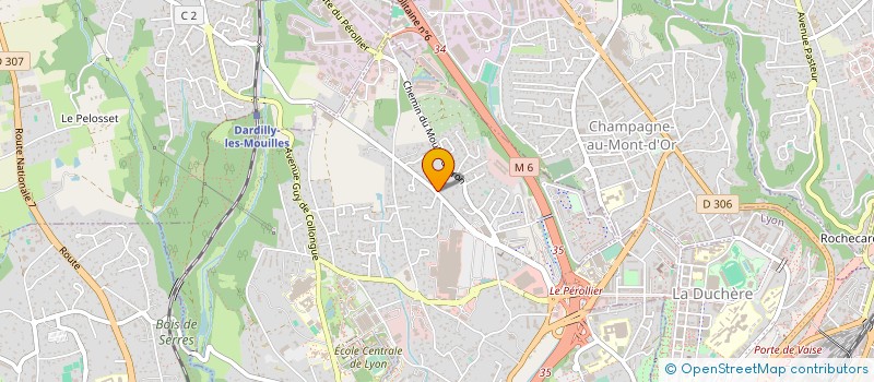 localisation de l'entreprise SCI VIMAFLO  ECULLY