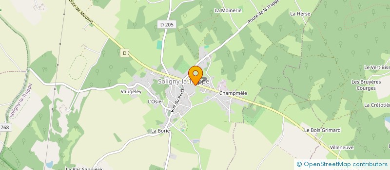 localisation de l'entreprise SCI VIMARD PERE ET FILS à SOLIGNY-LA-TRAPPE