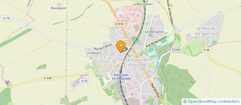 localisation de l'entreprise SCI VIMAWA  SAINT-JUST-EN-CHAUSSEE