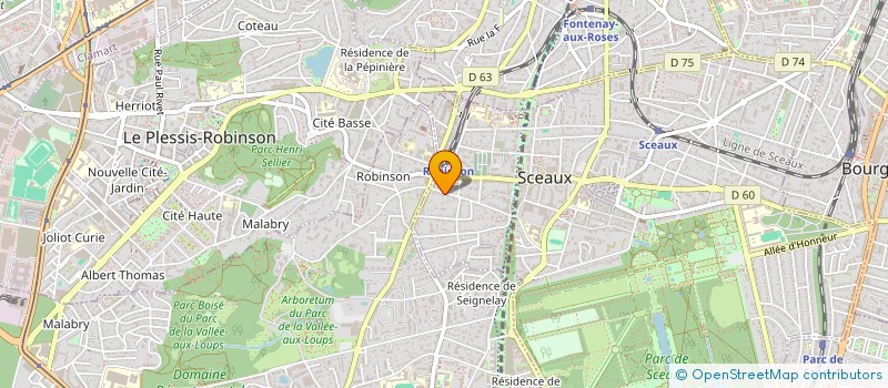 localisation de l'entreprise SCI VIMAX à SCEAUX