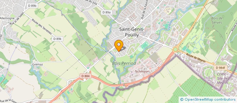 localisation de l'entreprise SCI VIMMOGEST à SAINT-GENIS-POUILLY