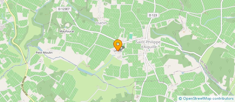 localisation de l'entreprise SCI VIN LE SAC  SAINT-PHILIPPE-D'AIGUILLE