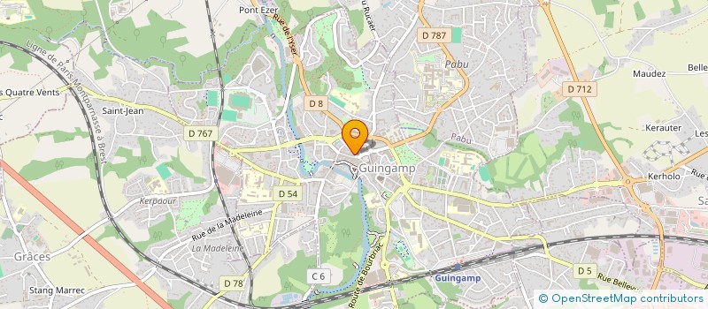 localisation de l'entreprise SCI VINALEX  GUINGAMP