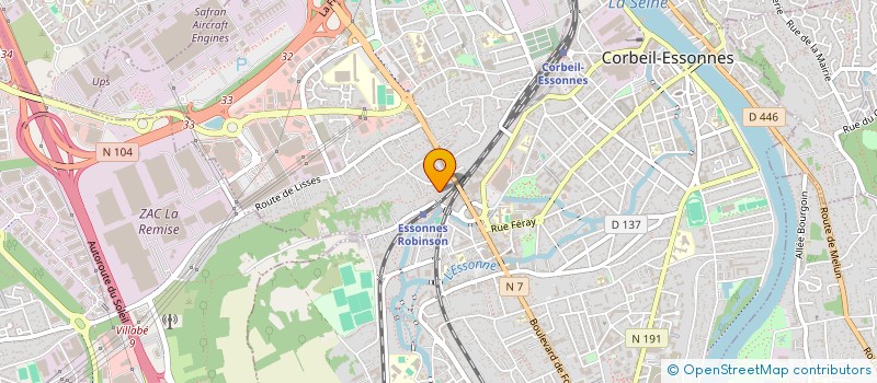 localisation de l'entreprise SCI VINCE ET COMPANY à CORBEIL-ESSONNES