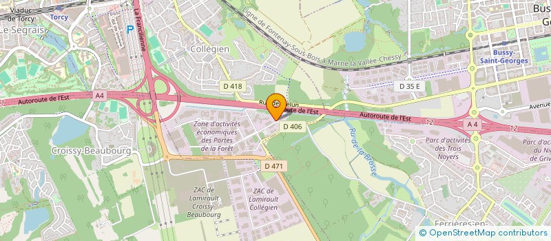 localisation de l'entreprise SCI VINCED  COLLEGIEN