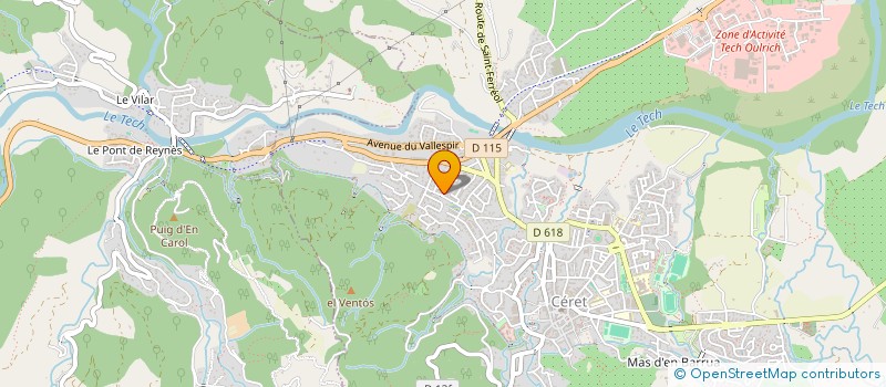 localisation de l'entreprise SCI VINCEMMA  CERET