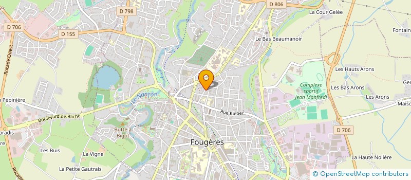 localisation de l'entreprise SCI VINCENNES  FOUGERES