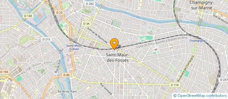 localisation de l'entreprise SCI VINCENNES-DAUMESNIL à SAINT-MAUR-DES-FOSSES