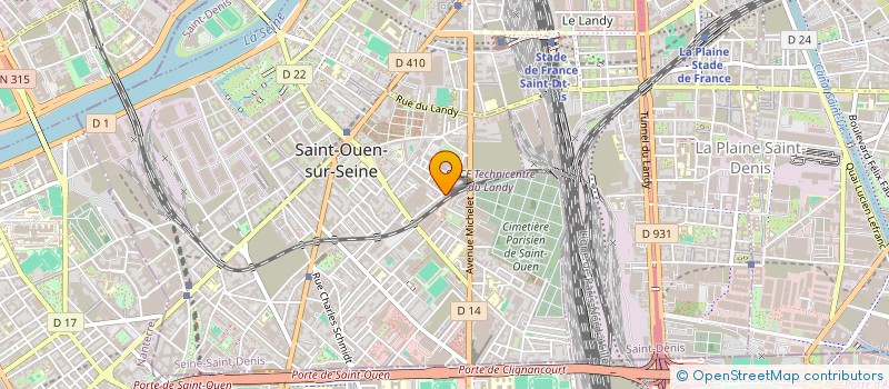 localisation de l'entreprise SCI VINCENNES DEFRANCE à SAINT-OUEN-SUR-SEINE