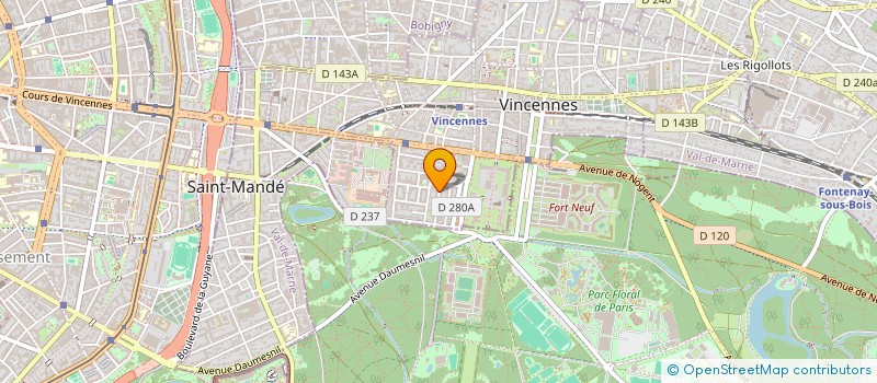 localisation de l'entreprise SCI VINCENNES DONJON à VINCENNES