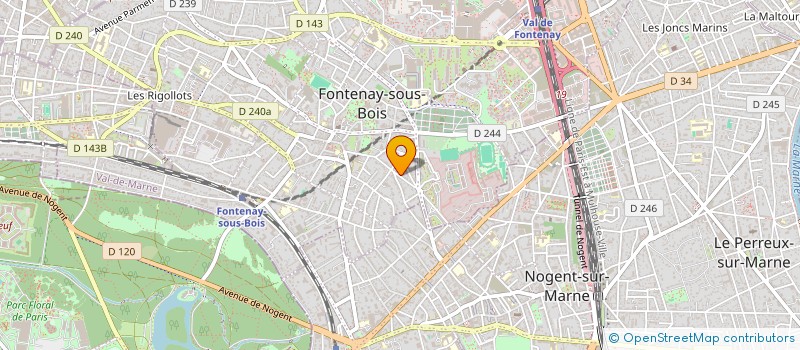 localisation de l'entreprise SCI VINCENNES FONTENAY RIGOLLOTS à FONTENAY-SOUS-BOIS