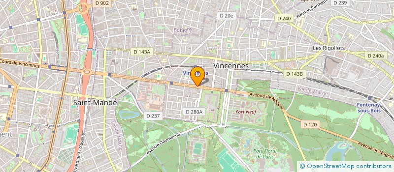 localisation de l'entreprise SCI VINCENNES-HOCHE à VINCENNES