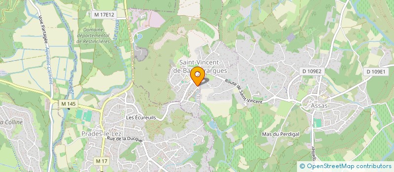 localisation de l'entreprise SCI VINCENOT  SAINT-VINCENT-DE-BARBEYRARGUES