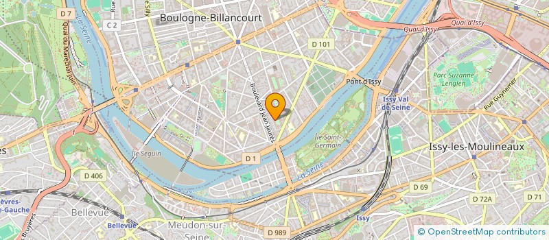 localisation de l'entreprise SCI VINCENPARC à BOULOGNE-BILLANCOURT