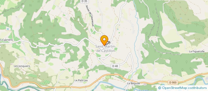 localisation de l'entreprise SCI VINCENS 12  SAINT-MARTIN-DE-CASTILLON