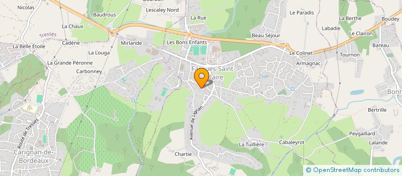 localisation de l'entreprise SCI VINCENS  FARGUES-SAINT-HILAIRE