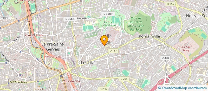 localisation de l'entreprise SCI VINCENT  LES LILAS