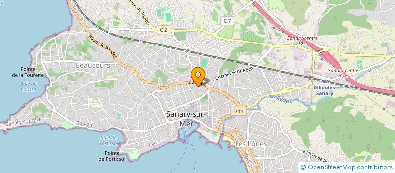 localisation de l'entreprise SCI VINCENT à SANARY-SUR-MER