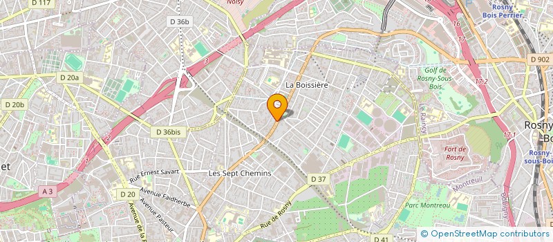 localisation de l'entreprise SCI VINCENT à MONTREUIL