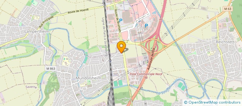 localisation de l'entreprise SCI VINCENT  MUNDOLSHEIM