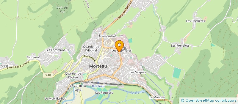 localisation de l'entreprise SCI VINCENT  MORTEAU