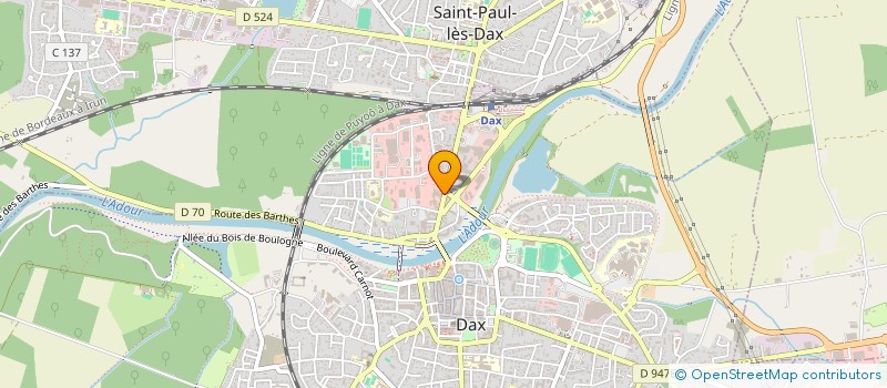 localisation de l'entreprise SCI VINCENT  DAX