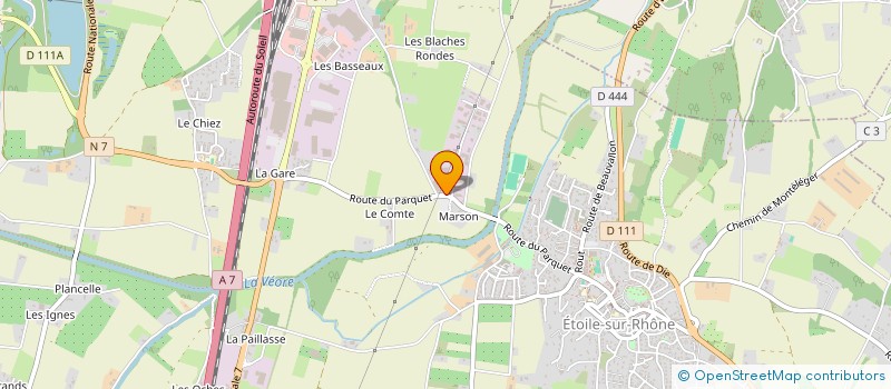 localisation de l'entreprise SCI VINCENT BLACHERONDE  ETOILE-SUR-RHONE