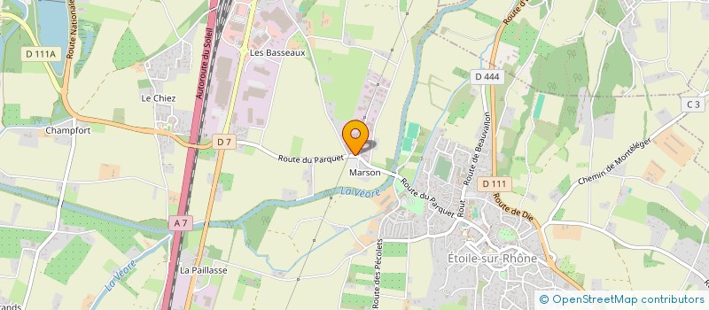 localisation de l'entreprise SCI VINCENT CUTTAZ  ETOILE-SUR-RHONE