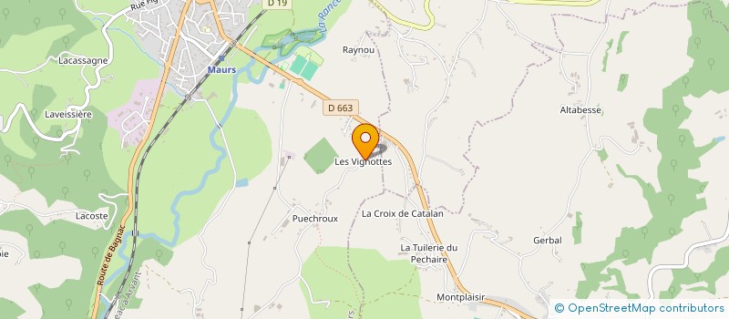 localisation de l'entreprise SCI VINCENT FLAGNAC  ETOILE-SUR-RHONE