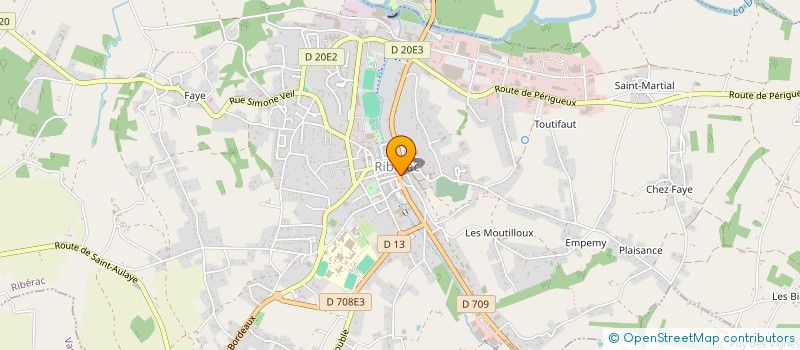 localisation de l'entreprise SCI VINCENT PERE ET FILS  RIBERAC