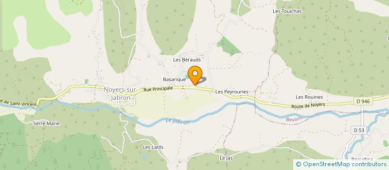 localisation de l'entreprise SCI VINCENT-SERGE  NOYERS-SUR-JABRON