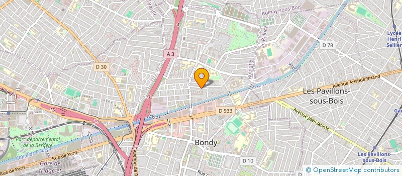 localisation de l'entreprise SCI VINCENT & SILAVANN  BONDY