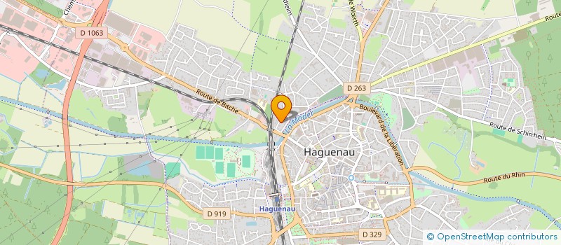 localisation de l'entreprise SCI VINCENT TEAM  HAGUENAU