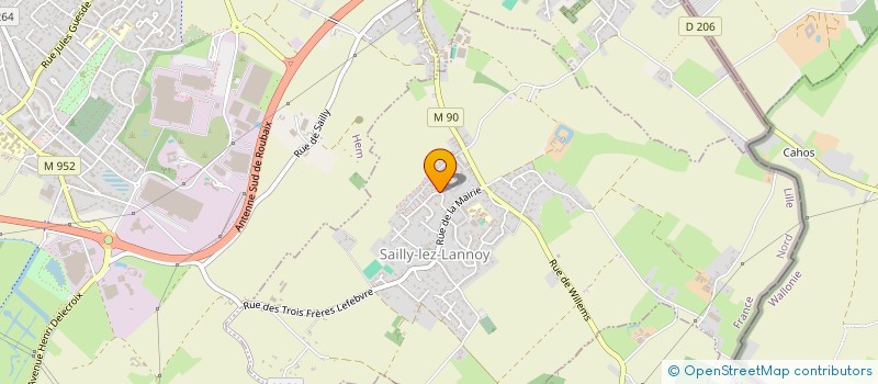 localisation de l'entreprise SCI VINCENZO  SAILLY-LEZ-LANNOY